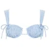 Montce Petal Bikini Top In Blue