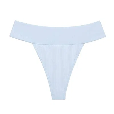 Montce Swim Women's Blue Peri Rib Tamarindo Bikini Bottom