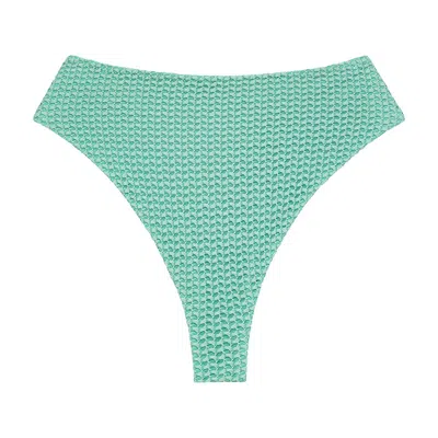 Montce Swim Women's Blue Turquoise Crochet Paula Bikini Bottom