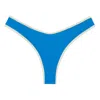 Montce Asul Cream Binded Lulu Bikini Bottom In Blue/white