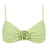 Montce Women's Green Avo Floral Devin Rosa Bikini Top In Green