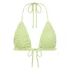 Montce Women's Green Avo Floral Emma Bikini Top In Green