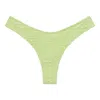 Montce Women's Green Avo Floral Lulu Zig-zag Stitch Bikini Bottom In Green