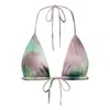 Montce Silk Dye Emma Triangle Bikini Top In Multi