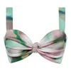 Montce Hayden Bikini Top In Silk Dye In Green/pink/purple