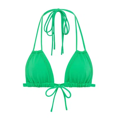 Montce Swim Women's Green Verde Euro Bows Bikini Top