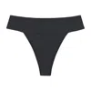 Montce Swim Women's Grey Charcoal Tamarindo Binded Bikini Bottom In Grey