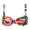 Montce Women's Isla Floral Bustier Bikini Top In Yellow