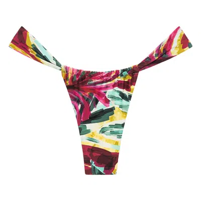 Montce Swim Women's Isla Floral Sandra Bikini Bottom In Brown