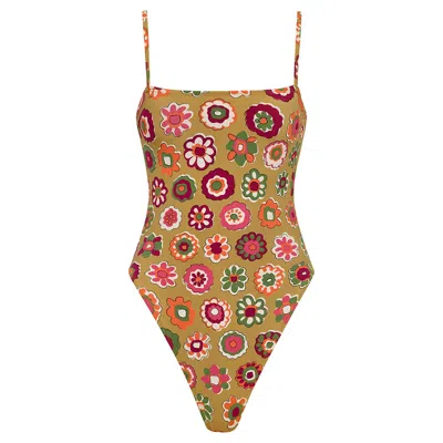 Montce Women's Mazzy Floral Jacelyn One-piece In Yellow