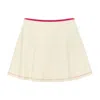 Montce Women's Neutrals Cream Raspberry Binded Ballet Skirt In White