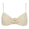 Montce Swim Women's Neutrals Oat Texture Devin Rosa Bikini Top In Brown