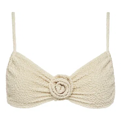 Montce Swim Women's Neutrals Oat Texture Devin Rosa Bikini Top In Brown