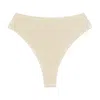 Montce Swim Women's Neutrals Oat Texture Paula Bikini Bottom