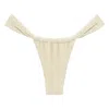 Montce Women's Neutrals Oat Texture Sandra Bikini Bottom In Brown