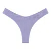 Montce Lavender Crochet Added Coverage Lulu Bikini Bottom In Pink/purple