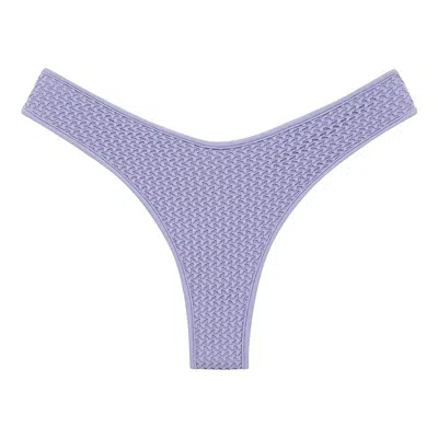 Montce Swim Women's Pink / Purple Lavender Crochet Lulu Bikini Bottom In Pink/purple