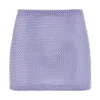 Montce Swim Women's Pink / Purple Lavender Crochet Micro Skirt In Pink/purple