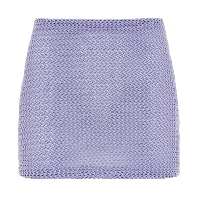 Montce Swim Women's Pink / Purple Lavender Crochet Micro Skirt In Pink/purple