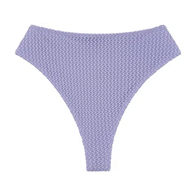 Montce Swim Women's Pink / Purple Lavender Crochet Paula Bikini Bottom In Pink/purple