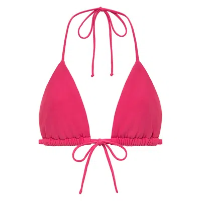 Montce Swim Women's Pink / Purple Raspberry Emma Bikini Top In Pink/purple