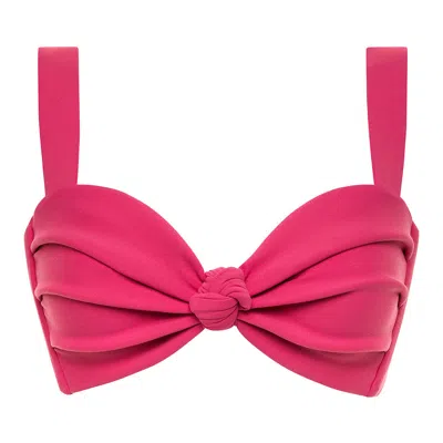 Montce Swim Women's Pink / Purple Raspberry Hayden Bikini Top In Pink/purple