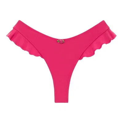 Montce Swim Women's Pink / Purple Raspberry Kelly Bikini Bottom In Pink/purple
