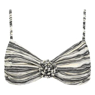 Montce Swim Women's Slub Knit Devin Rosa Bikini Top In Brown