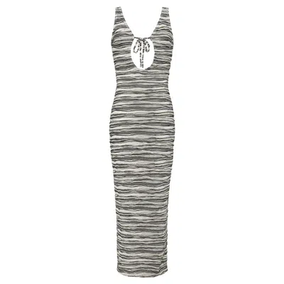 Montce Women's Slub Knit Juliet Maxi Dress In Gray