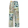 Montce Women's St. Barths Floral Drawstring Wide-leg Pant