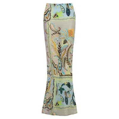 Montce Swim Women's St. Barths Floral Natalia Skirt In Green