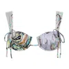 Montce Women's St. Barths Floral Petal Wide Straps Bikini Top