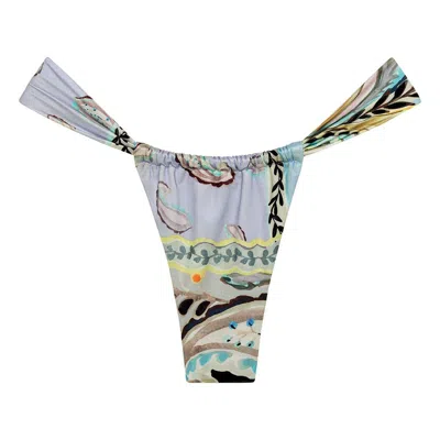 Montce Swim Women's St. Barths Floral Sandra Bikini Bottom In Brown