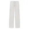 Montce Swim Women's White Seychelles Drawstring Wide Leg Pant In White