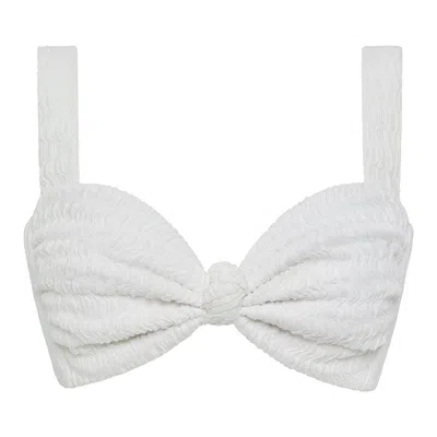 Montce Swim Women's White Seychelles Hayden Bikini Top