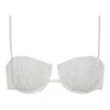 Montce Women's White Seychelles Petal Bikini Top In White