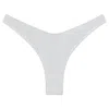 Montce Women's White Seychelles Lulu Zig-zag Stitch Bikini Bottom In White