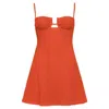 Montce Swim Women's Yellow / Orange Tangerine Petal Short Slip Dress