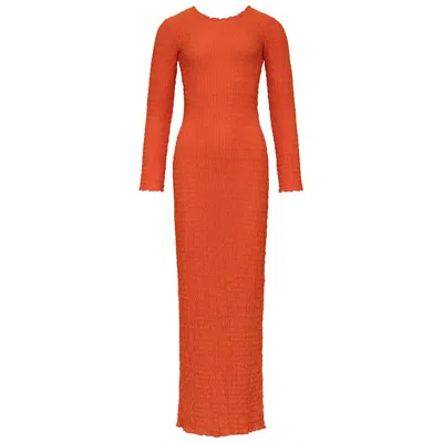 Montce Women's Yellow / Orange Tangerine Solidad Dress In Yellow/orange