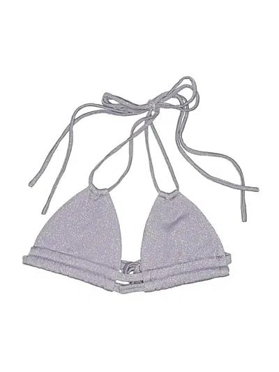 Pre-owned Montce Swimsuit Top Gray Tweed Pattern Swimwear