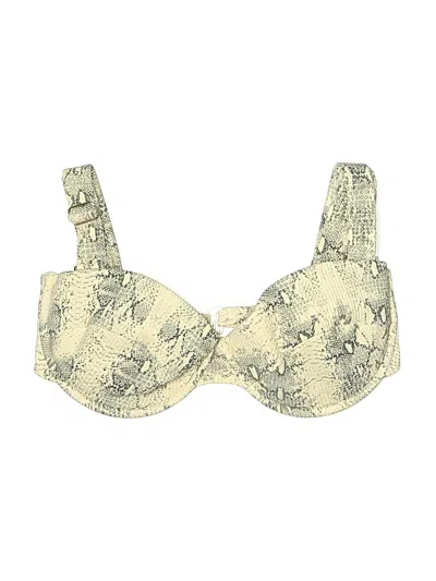 Pre-owned Montce Swimsuit Top Ivory Swimwear