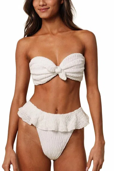 Montce Tamarindo Ruffle Bikini Bottom In Seychelles In Animal Print