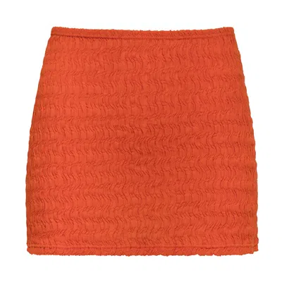 Montce Tangerine Micro Skirt In Orange