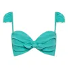 Montce Teal Cabana Bikini Top