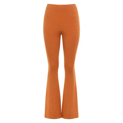 Montce Terra Sparkle Flair Pant In Orange