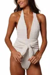 Montce Tropez Tie-up One-piece Swimsuit In Seychelles In White