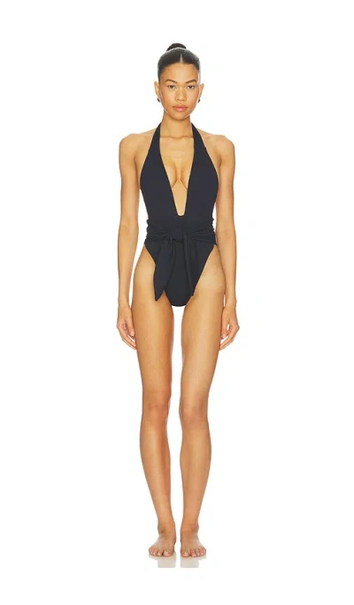 Montce Tropez Tie-up One-piece In Black