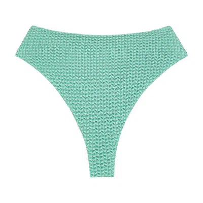Montce Turquoise Crochet Paula Bikini Bottom In Green