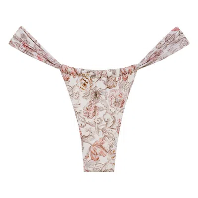 Montce Venecia Floral Sandra Bikini Bottom In Pink