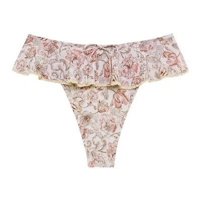 Montce Venecia Floral Tamarindo Ruffle Bikini Bottom